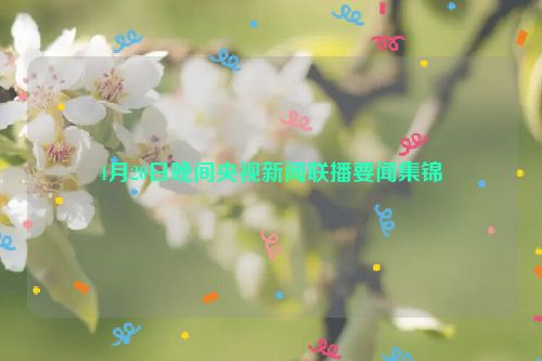 4月20日晚间央视新闻联播要闻集锦